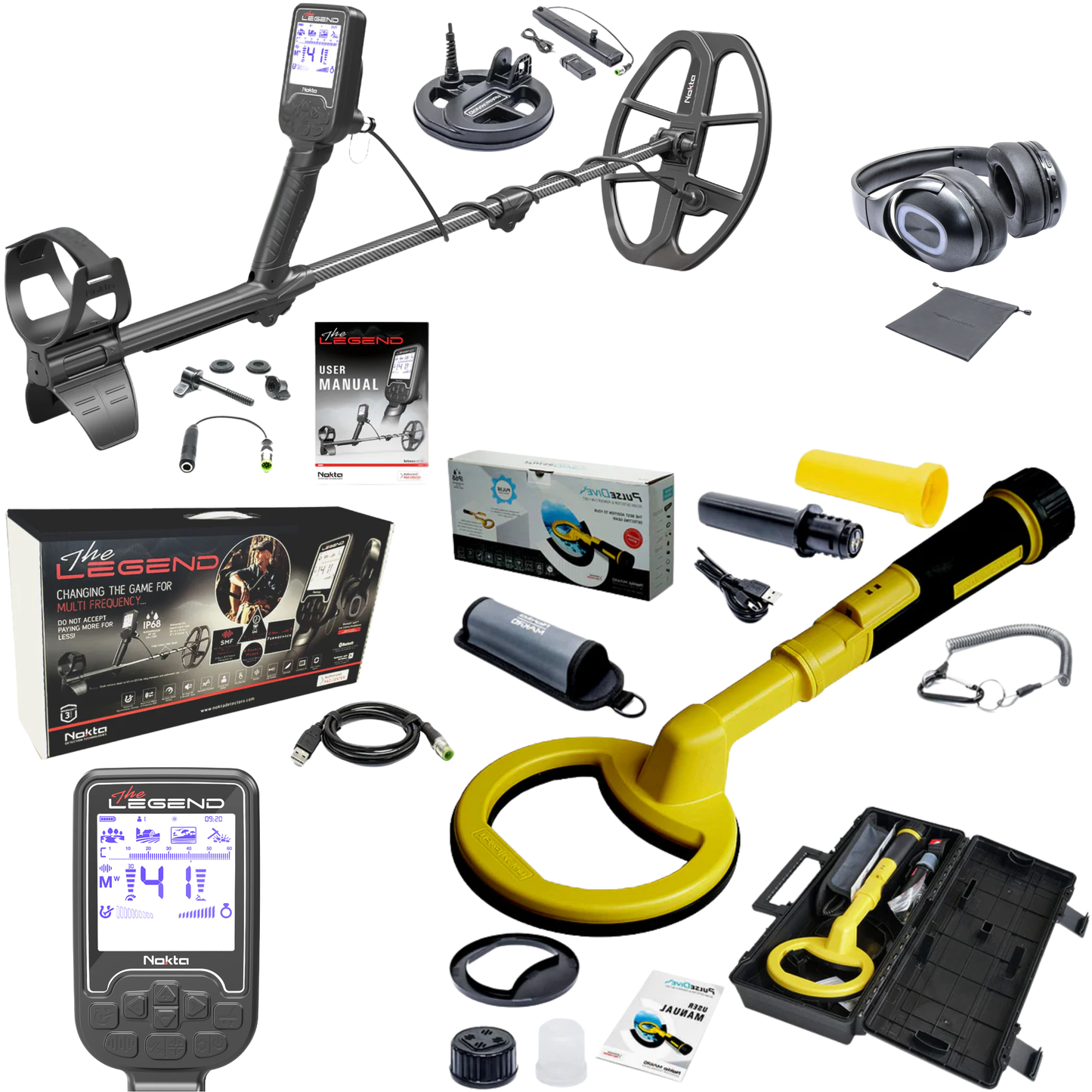 Father's Day Bundle - Nokta PulseDive Scuba 2-in-2 + Nokta Legend Pro Pack Metal Detectors