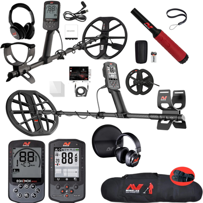 Father's Day Pro Detectorists Bundle - Minelab Equinox 900 + Manticore The Beast With Pinpointer & Accessories