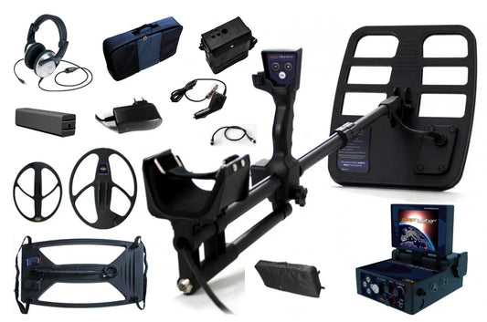 Nokta Makro deephunter Pro Metal Detector System with 10 x 12.5" + 15.5 x 18.5" + 14 x 17.5" + 24 x 39" Coils + Bonus Pack