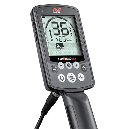 2 Coil PKG Minelab Equinox 800 Waterproof Multi-Frequency Metal Detector with 4 Detection Modes and 11" DD Coil