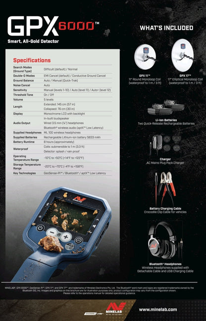 Minelab GPX 6000 Metal Detector