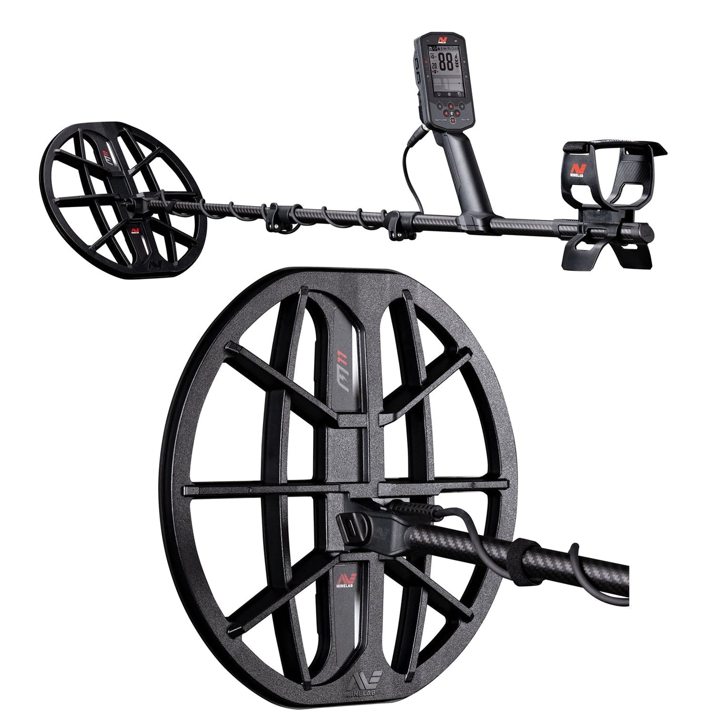 Minelab Manticore Multi-Frequency High Power Waterproof Metal Detector with Pro-Find 40 and Padded Bag
