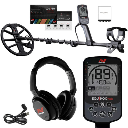 Minelab Equinox 700 Waterproof Multi-Frequency Metal Detector with 11" DD Coil