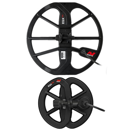 Minelab Equinox 900 Waterproof Multi-Frequency Metal Detector with 11" and 6" DD Coils and Padded Carry Bag