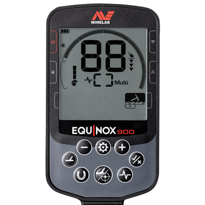Minelab Equinox 900 Waterproof Multi-Frequency Metal Detector with 11" and 6" DD Coils