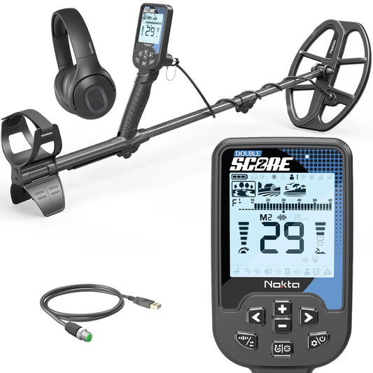 Nokta Score 2 (Double Score) Waterproof, Multi-Frequency Metal Detector With Wireless Headphones