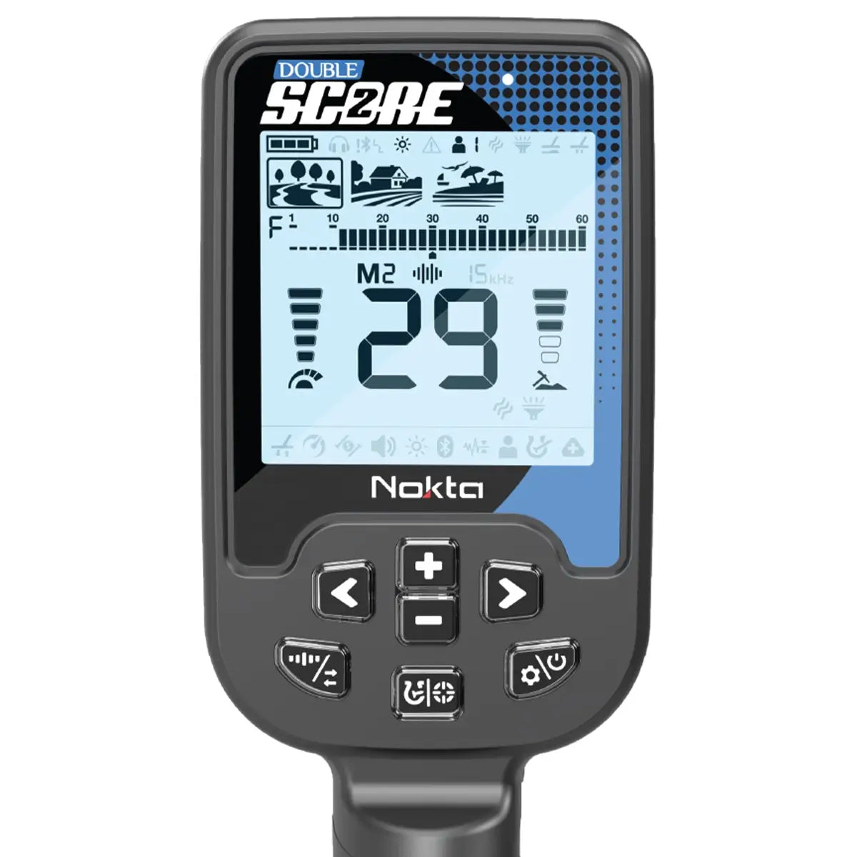 Nokta Score 2 (Double Score) Waterproof, Multi-Frequency Metal Detector with Wireless Headphones, Accupoint Pinpointer