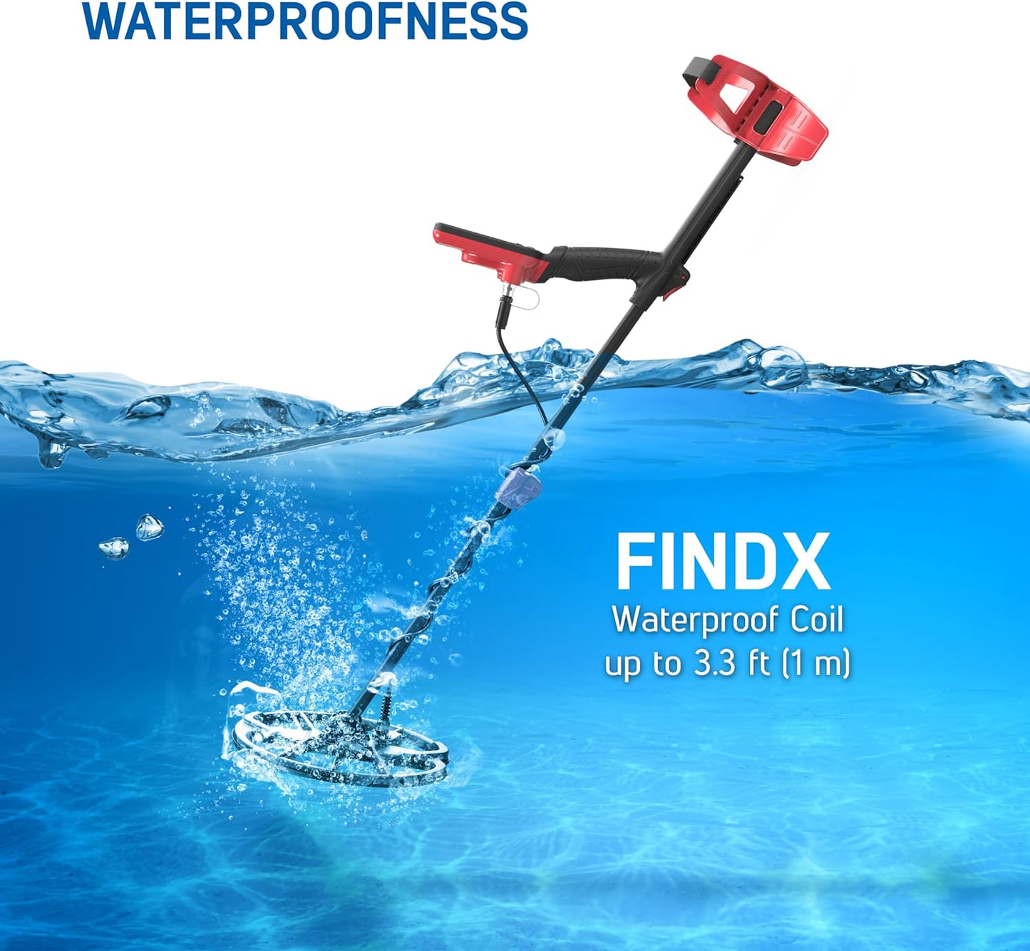 DEMO BOX - Nokta FindX Metal Detector with Rechargeable Battery, Bag, Digger and Headphones