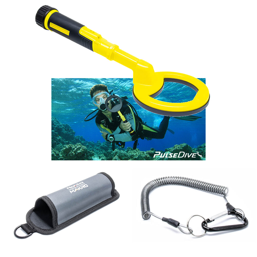 Nokta Makro PulseDive 2-in-1 Set Scuba or Snorkeling Metal Detector (YELLOW)