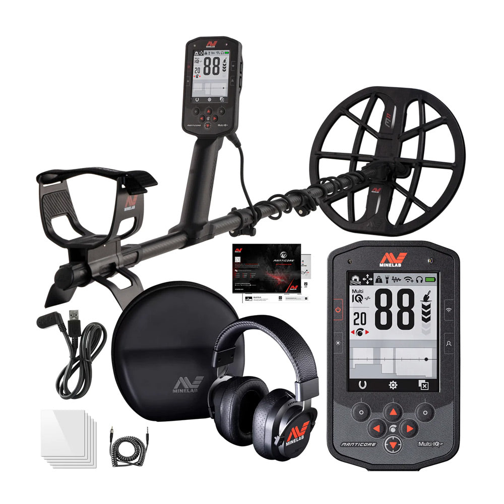 Minelab Manticore Metal Detector + Free M9 & M15 Search Coils