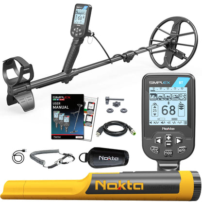 Nokta Simplex BT Next Generation Waterproof Metal Detector with Pinpointer