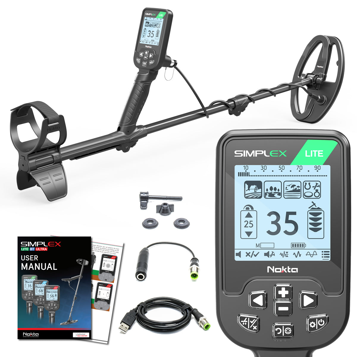 Father's Day Bundle - Nokta Simplex Lite + Nokta Triple Score Pro Pack Metal Detectors + Nokta Pinpointer & Accessories