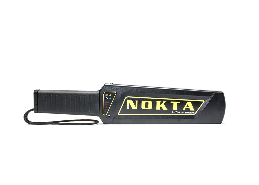 Nokta Ultra Scanner Pro Package with Carry Bag, Earphone, Charger, Belt Holster and 9 Volt Rechargable Battery