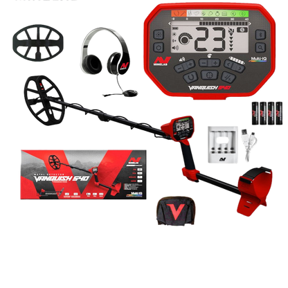 MINELAB VANQUISH 540 METAL DETECTOR + FREE VANQUISH CARRY BAG